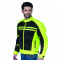 Men’s neon & black colored meshed riding jacket 